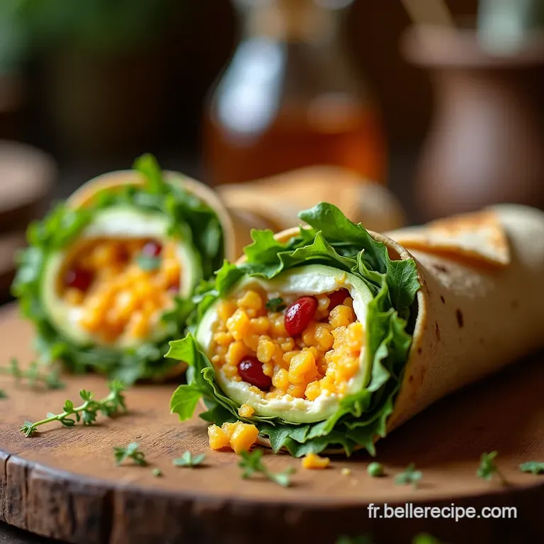 Le Wrap Petit Matin R&eacute;confortant Avocat Cr&eacute;meux Et &OElig;ufs Brouill&eacute;s &Agrave; La Fines Herbes presentation